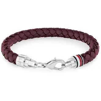 TOMMY HILFIGER Leather Stainless Steel Bracelet 2790547