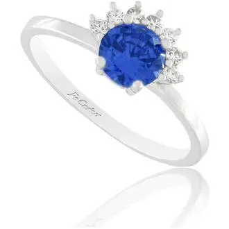 FACADORO Δαχτυλίδι Σε Λευκό Χρυσό 14K Με Ζιργκόν RI-000774WWBl