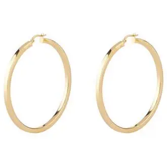 GUESS STEEL Hoops I Did It Again Χρυσά Σκουλαρίκια Κρίκοι 2.5cm JUBE04200JWYGT-U