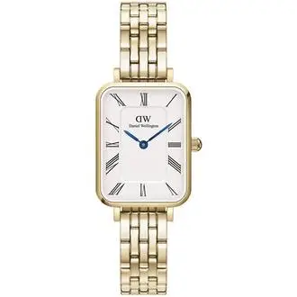 DANIEL WELLINGTON Quadro Roman Numerals 5-Link Gold DW00100688