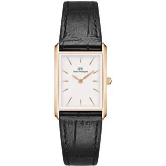 DANIEL WELLINGTON Bound Black Crocodile Rose Gold DW00100693