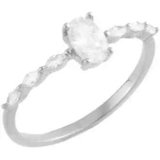 PRINCESILVERO Δαχτυλίδι Με Πέτρες Από Ασήμι 925 4A-RG046-1