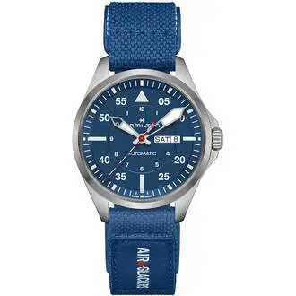 HAMILTON Khaki Aviation Pilot Day Date Automatic Air Glaciers Edition H64655941