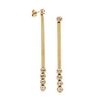 Σκουλαρίκια Γυναικεία SENZA Gold Plated Steel