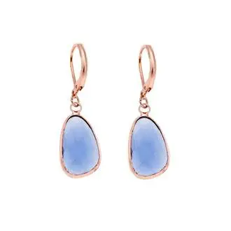 Σκουλαρίκια SENZA Steel Rose Gold Plated