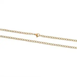 Αλυσίδα Λαιμού SΕΝΖΑ Gold Stainless Steel-50cm