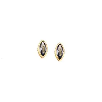 Σκουλαρίκια Senza Φύλλο Silver 925 Gold Plated