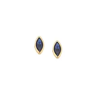 Σκουλαρίκια Senza Φύλλο Silver 925 Gold Plated