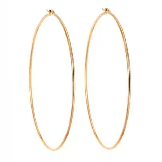 Σκουλαρίκια Senza Steel 10 cm Gold Plated