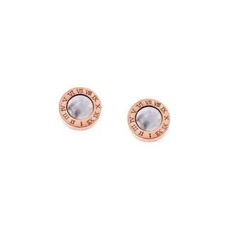 Σκουλαρίκια SENZA Steel Rose Gold Plated