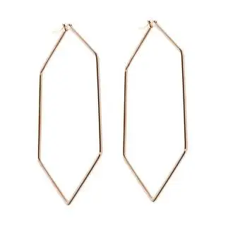 Σκουλαρίκια Senza Steel 8 cm Rose Gold Plated