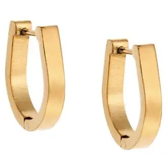Σκουλαρίκια Κρίκοι SENZA Gold Plated Steel 1.5 cm