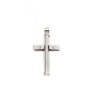 Κολιέ Senza Men&#039;s Steel, Σταυρός από Ατσάλι