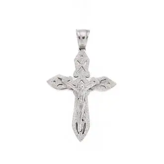 Μοτίφ Senza Men&#039;s Steel, Σταυρός με τον Εσταυρωμένο, από ατσάλι