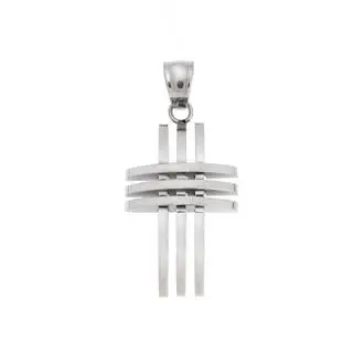 Μοτίφ Senza Men&#039;s Steel, Σταυρός με διάτρητες γραμμές από ατσάλι