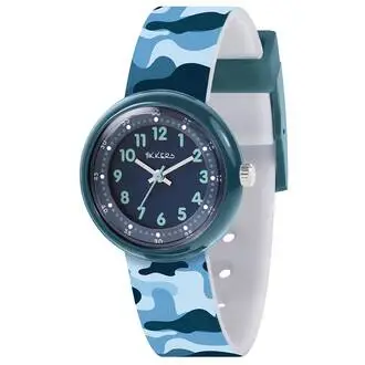 TIKKERS Kids Blue Camo Strap ATK1104