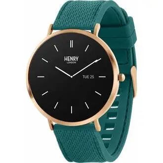 HENRY LONDON Smartwatch Rose & Teal Silicone HLS65-0014