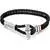 DUCATI Collezione T Leather Stainless Steel Bracelet DTAGB2136802