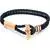 DUCATI Collezione T Leather Stainless Steel Bracelet DTAGB2136806