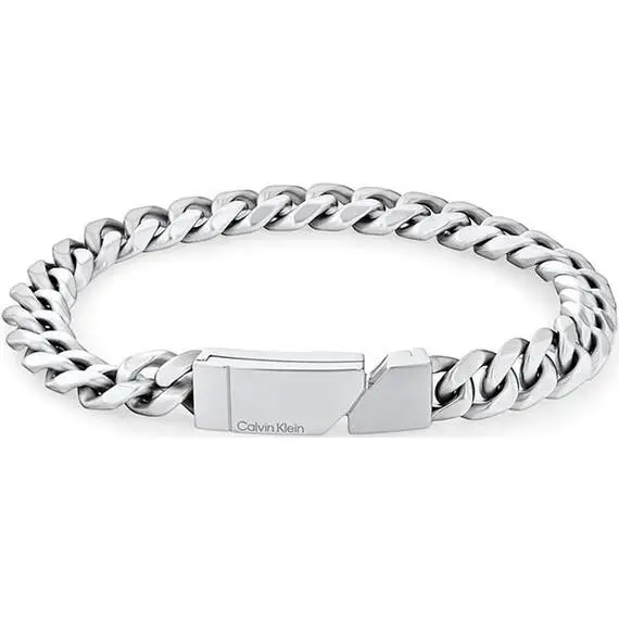 CALVIN KLEIN Βραχιόλι Από Ανοξείδωτο Ατσάλι 20cm 35100006