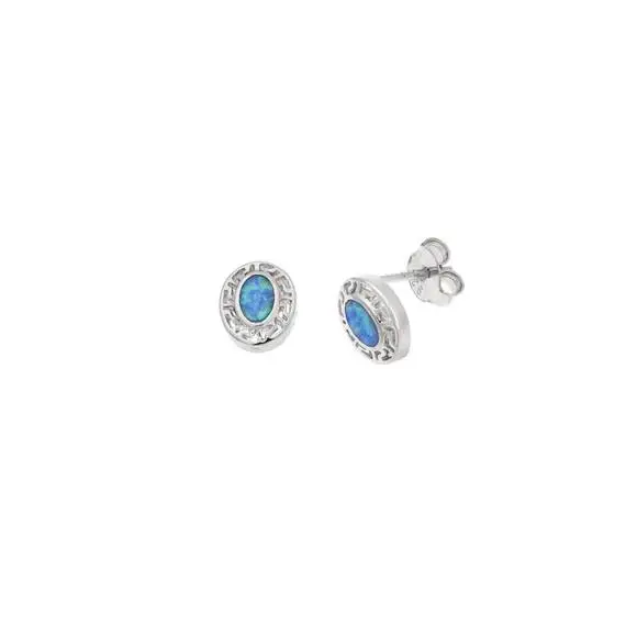 Σκουλαρίκια Senza από ασήμι 925, Opal