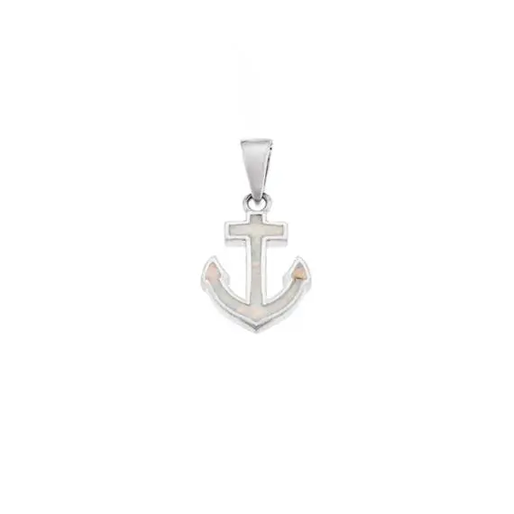 Μοτίφ Senza από ασήμι 925, άγκυρα με Opal