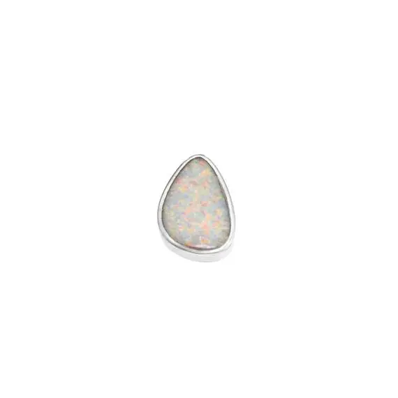 Μοτίφ Senza από ασήμι 925, δάκρυ με Opal