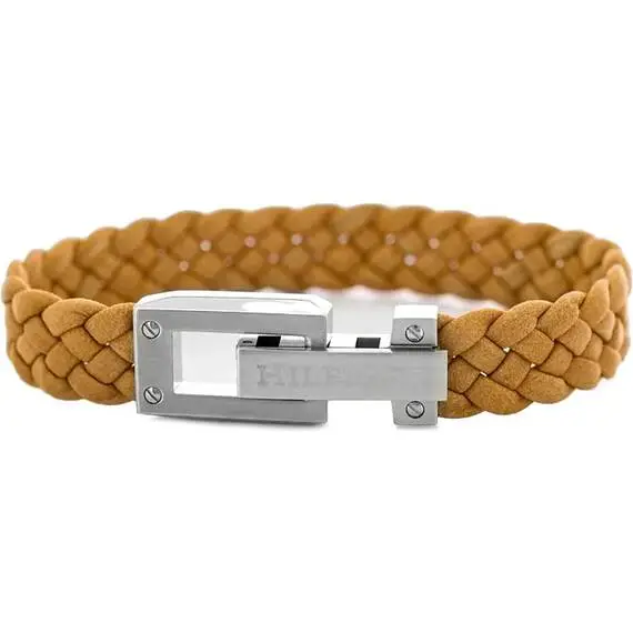 TOMMY HILFIGER Leather Stainless Steel Bracelet 2790516