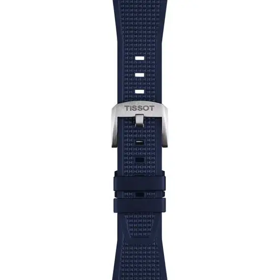 TISSOT Αυθεντικό Μπλε Καουτσούκ Λουράκι Για PRX 40mm T852049050, image 2