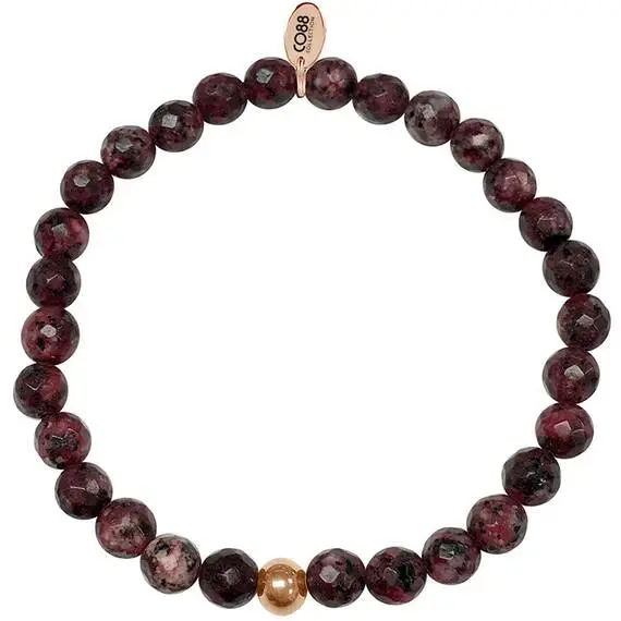 CO88 Elemental Steel Bracelet Natural Stone Adjustable 8CB-17007