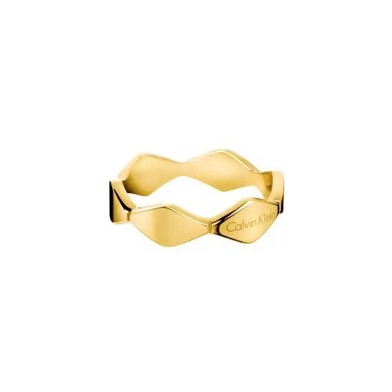 CALVIN KLEIN Snake Gold Stainless Steel Ring KJ5DJR1001
