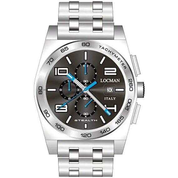 LOCMAN Stealth Chronograph 020900ABKWHSBR0