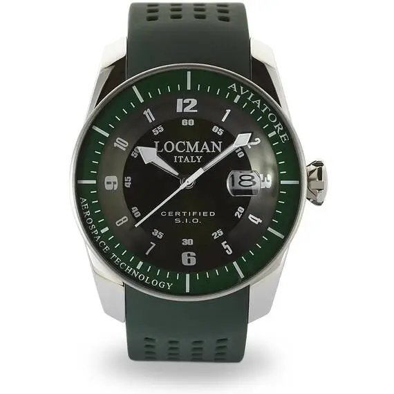 LOCMAN Aviatore Solo Tempo Acciaio 0453V04-00GRSIG