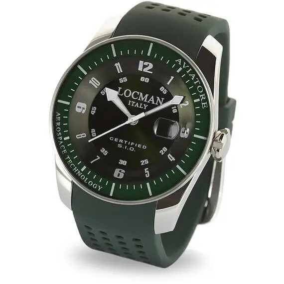 LOCMAN Aviatore Solo Tempo Acciaio 0453V04-00GRSIG, image 2