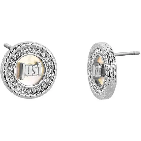 JUST CAVALLI Medaglione Stainless Steel Earrings JCER01063100