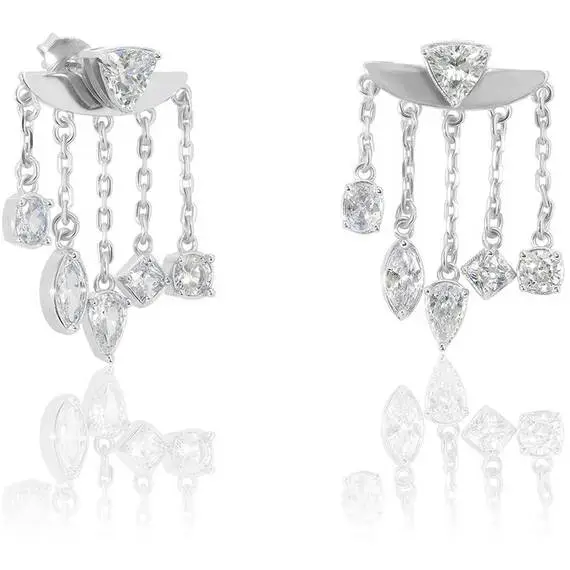 JCOU Multi Stone Silver 925 Earrings JW909S4-03