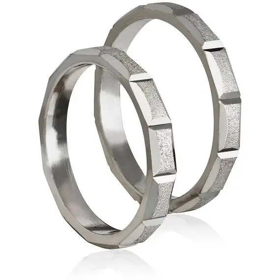 STERGIADIS Wedding Ring With Pattern Gold K14 406-WGOLD