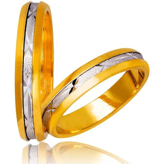 STERGIADIS Wedding Ring With Pattern Gold K14 721-WGGOLD