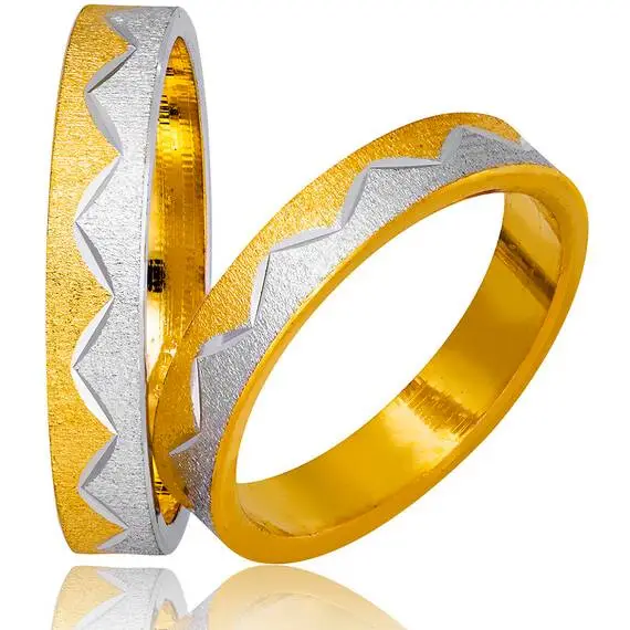 STERGIADIS Wedding Ring With Pattern Gold K14 747-WGGOLD