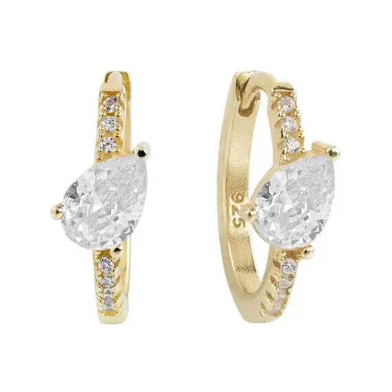 LAURA P. Pink Lady Silver 925 Earrings OR0202GB