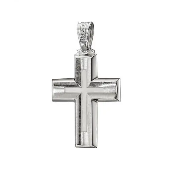TRIANTOS Σταυρός Σε Λευκό Χρυσό 14K 1.2.1289W