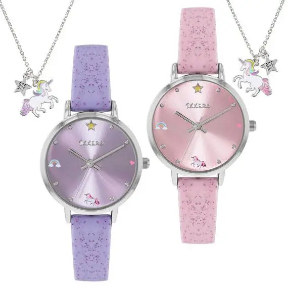 TIKKERS Girls Pink & Lilac Strap Unicorn Set ATK1078