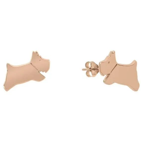 RADLEY LONDON Chelsea Creek Ροζ Χρυσά Σκουλαρίκια Από Ασήμι 925 RYJ1224