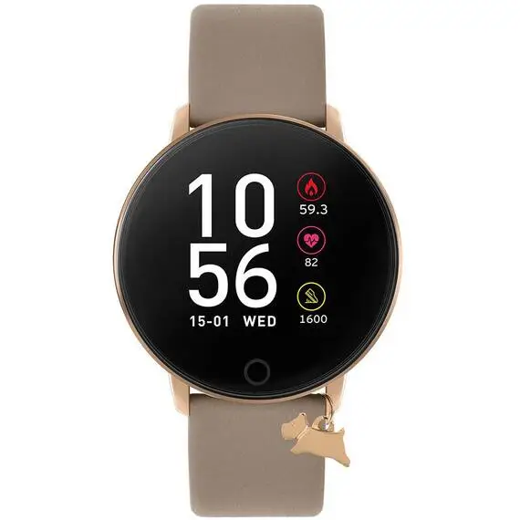 RADLEY LONDON Series 05 Smartwatch With Charm Rose Gold and Grey Leather RYS05-2098-INT