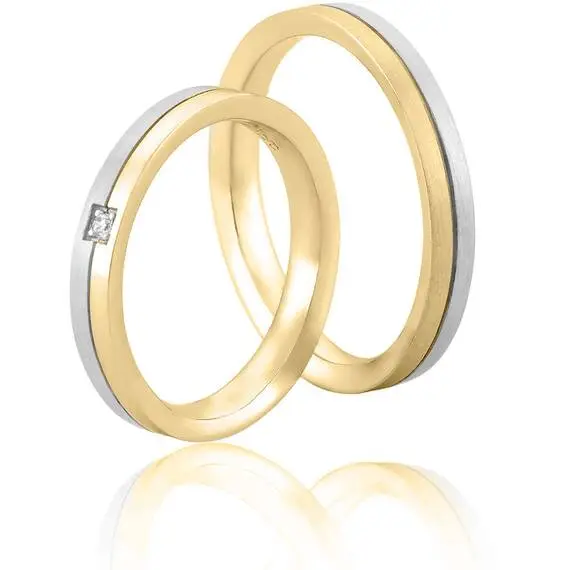 FACADORO Wedding Ring With Pattern Gold K14 WR-42WG