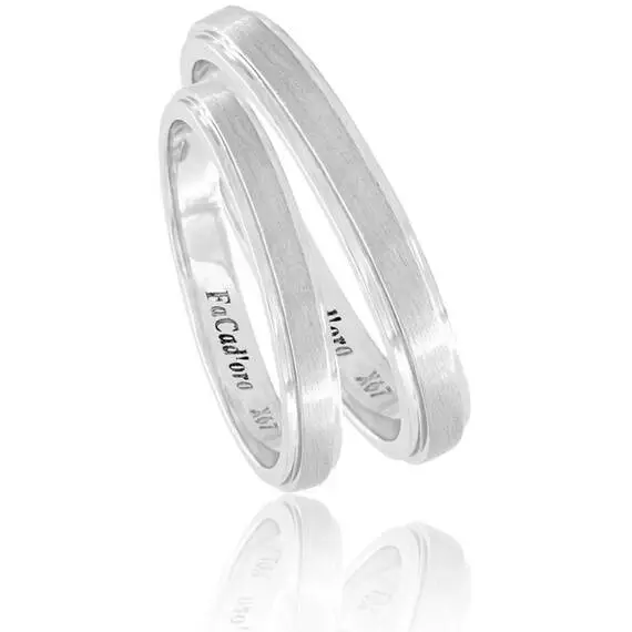 FACADORO Wedding Ring With Pattern Gold K14 WR-98W