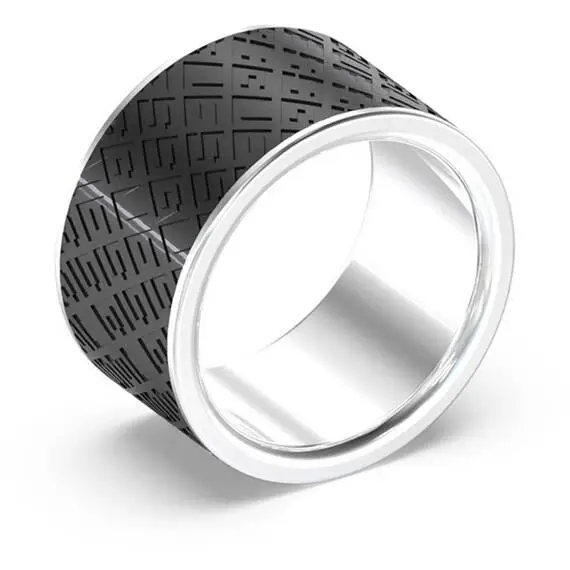 GUESS STEEL King's Road Δίχρωμο Δαχτυλίδι JUMR03226JWSTBK