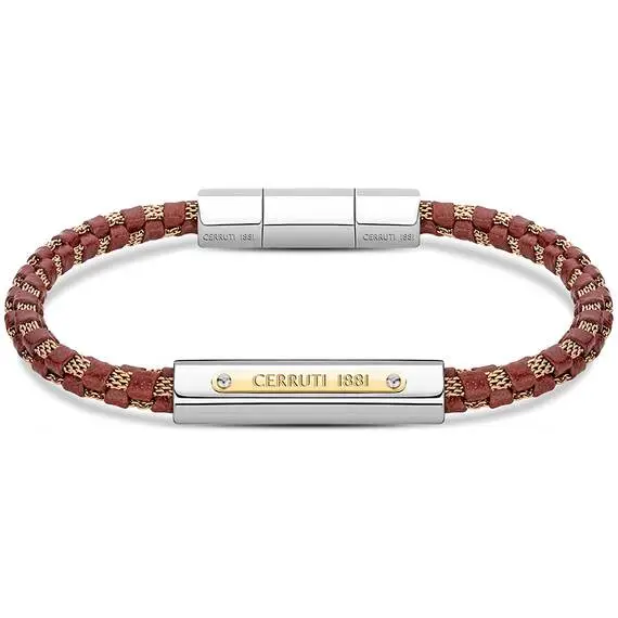 CERRUTI Crisp Βραχιόλι Από Δέρμα Και Ανοξείδωτο Ατσάλι CIAGB2128501