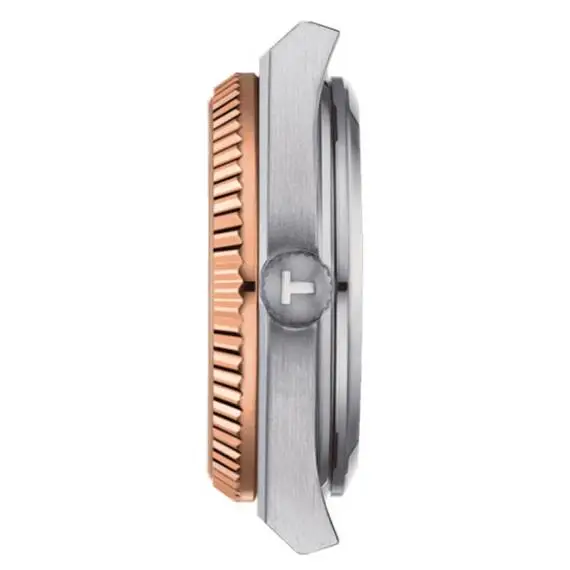 TISSOT PRX 35mm Powermatic 80 18K Rose Gold Bezel T9312074111100, image 2