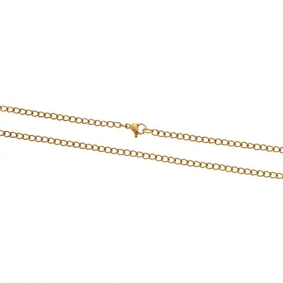 Αλυσίδα Λαιμού SΕΝΖΑ Gold Stainless Steel-60cm